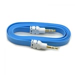3.5 Mm Aux Cable Cord Male To Sky Blue