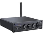 NÖRDIC Digital Hi-FI Bluetooth Calss-D Amplifier, 192 kHz/24bits Digital to analogue Converter DAC, 100 W + 100 W
