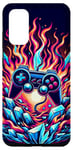 Coque pour Galaxy S20 Manette de jeu Fire And Ice Cool Gamer