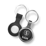 SiGN Smart Bluetooth Finder + nøkkelring med silikonskall - svart