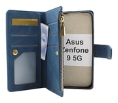 XL Standcase Lyxfodral Asus Zenfone 9 5G (Marinblå)