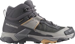 Salomon Women's X Ultra 5 Mid GORE-TEX Nine Iron/gull/soft Clay, 38 2/3