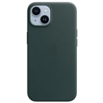 Apple iPhone 14 Leather Case with MagSafe - Forest Green Made with High Quality & Supple Leather