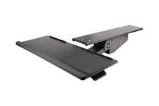 StarTech.com Under Desk Keyboard Tray, Full Motion & Height Adjustable Keyboard and Mouse Tray, 10" x 26" Platform, Ergonomic Sliding Computer Keyboard Holder with Mouse Pad & Wrist Rest - Desk Mount Keyboard Tray - tastatur/museplade