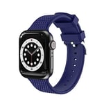 VIGTMO Compatible pour Bracelet Apple Watch 42mm 44mm 45mm,Bracelet de Remplacement en Silicone Sport Doux Compatible avec iWatch Series 7 SE 6 5 4 3 2 1 Femmes Hommes (42/44/45MM-Bleu)