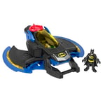 Imaginext DC Super Friends le Batwing, munitions et mini-figurine Batman incluses, jouet pour enfant dès 3 ans, GKJ22, Multicolore