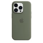 Apple iPhone 14 Pro Silicone Case with MagSafe - Olive Soft Touch Finish
