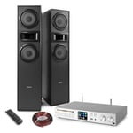Floor Standing HiFi System with SHF700B Speakers, WiFi, DAB+, CD & Bluetooth