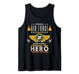 Proud Air Force dad I Grew Up With Mine Sibling Day Army Tank Top