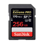 SanDisk Extreme Pro 256GB 170MB/s SDXC minneskort