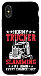 Coque pour iPhone X/XS Cadeau humoristique pour camionneur et chauffeur de camion pour la Saint-Valentin