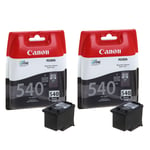 2x Genuine Original Canon PG540 Black Ink Cartridges For PIXMA MX395 Printer
