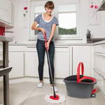 Vileda Easy Wring Mop Pedal Cleaning Bucket Microfibre Floor Wood Kitchen Tiles