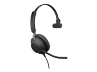 Jabra Evolve2 40 SE UC Mono - Headset - på örat - kabelansluten - USB-C - ljudisolerande - Optimerad för UC