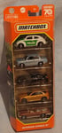 Matchbox Cars. Autobahn Express IV , 5 Pack. New Collectable Toy Model Cars.