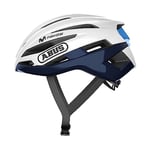 ABUS StormChaser Casque de Route - Casque de Vélo léger et confortable pour Cyclisme professionnel - Unisexe - Blanc / Bleu, Taille S