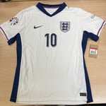 England Nike Dri Fit Adv Home Bellingham 10 Match Shirt 2024 - Size L