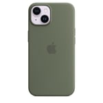 Apple iPhone 14 Silicone Case with MagSafe - Olive Soft Touch Finish