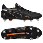 PUMA King Ultimate Sg Eclipse - PUMA Svart/orange/PUMA Silver - Soft Ground (Sg), storlek 44