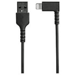 StarTech.com 1m tålig USB-A till Blixtkabel - svart 90°