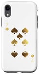 iPhone XR 7 (Seven) of Spades Poker Card Playing Card Blackjack Card Case