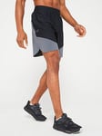 UNDER ARMOUR Men's Training Peak Woven Hybrid Shorts - Black/Grey, Black, Size M, Men
