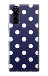 Blue Polka Dot Case Cover For Sony Xperia 5