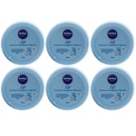 Nivea Baby Soft Cream 6 X 200ml Cleaning Cream - Moisturizing