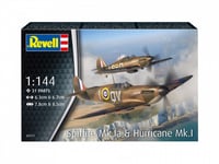 Montering Modellflygplan Supermarine Spitfire Mkia&Amp H.Huriccane 1/144 Revell