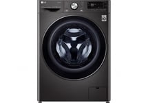 LG TurboWash 360 with AIDD V9 F6V909BTSA WiFi-enabled 9 kg 1600 Spin Washing Machine - Black Steel