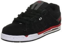 Globe Option, Chaussures de skate homme - Multicolore (Black/Charcoal/Red), 42 EU (8.5)