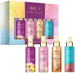 So…? Unique Grande Womens Mini Mist Gift Set, Body Mist Fragrance Spray 4x50ml