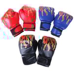 Boxningshandskar Barn Junior Ungdom Sparring Träning Kick Boxi - Perfet Black Black