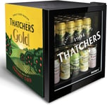 Husky - Thatchers Drinks Cooler, Energy Efficient, Adjustable Shelves 48L, Black