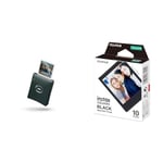 instax SQUARE Link smartphone printers & SQUARE instant Film, Black border, 10 shot pack, suitable for all SQUARE cameras and printers