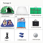 GUO Multi-person 360° Panoramic Family Camping Stable Steel Tube Structure 100% Waterproof Dome Frame Pop-up Tunnel Beach Awning Multi-person Tent-011