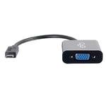 C2G USB C to VGA Adapter for Mac, Lenovo and more, Full HD USB 3.1 USB-C to VGA HD15 Black Adapter
