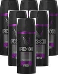 6 x Axe Deodorant Body Spray150ml - Excite