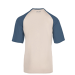 Logan Oversized T-Shirt, Beige/Blue