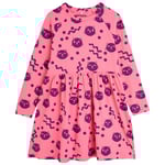 Mini Rodini Squiggly Cats Klänning i Pink | Rosa | 128/134 cm