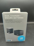 GoPro Genuine Dual Charger + 2x Batteries GoPro Hero 12 ,11, 10, 9 Enduro  