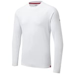 Gill UV011 UV Tec T-skjorte for menn, lang, hvit, størrelse XS