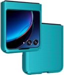 Grid Textured Hard Case Slim Phone Cover for Motorola RAZR Plus (2023) Razr+