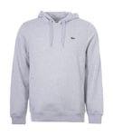 Lacoste Mens Sport Fleece Pullover Hoodie in Grey Polycotton - Size 4XL