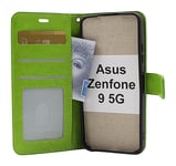 Crazy Horse Wallet Asus Zenfone 9 5G (Grön)