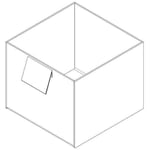 Akrylbox HL-DISPLAY 300x300x250mm
