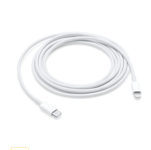 Apple USB-C  to Lightning Data Phone Cellphone Smartphone Cable, 2.0 M, White