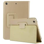 Leather Flip Stand Folio Case Plain Cover for Apple iPad Air 1,2,5th,6th Gen 9.7" (For Apple iPad (5th Generation), Gold)