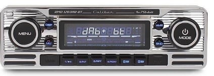 Caliber Retro Radio - DAB+, Bluetooth och USB, Silver