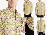Comme Des Garçons X Kaws Art Printed Dress Shirt Deadstock BNWT M